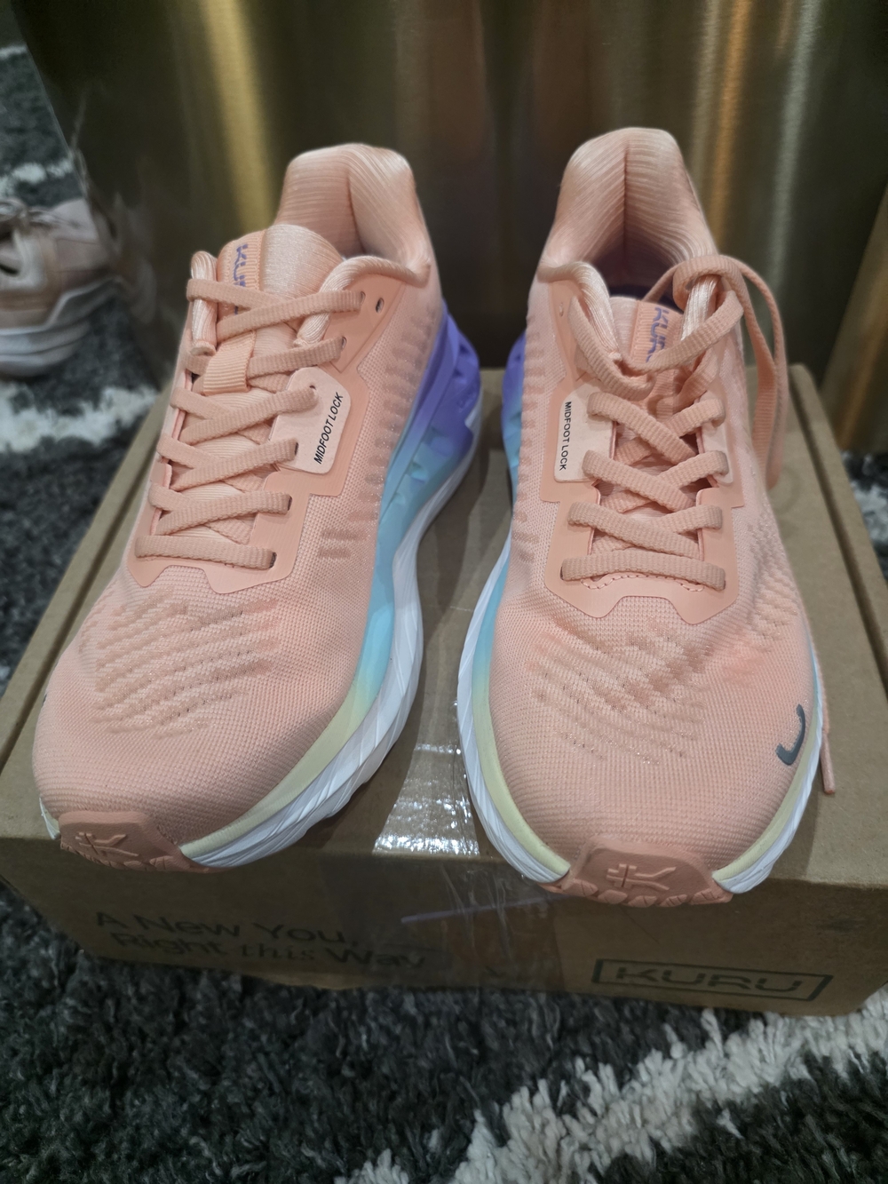 Women’s Kuru Triple Max Ion Running/Walking "Papaya" Shoes Size 7 New